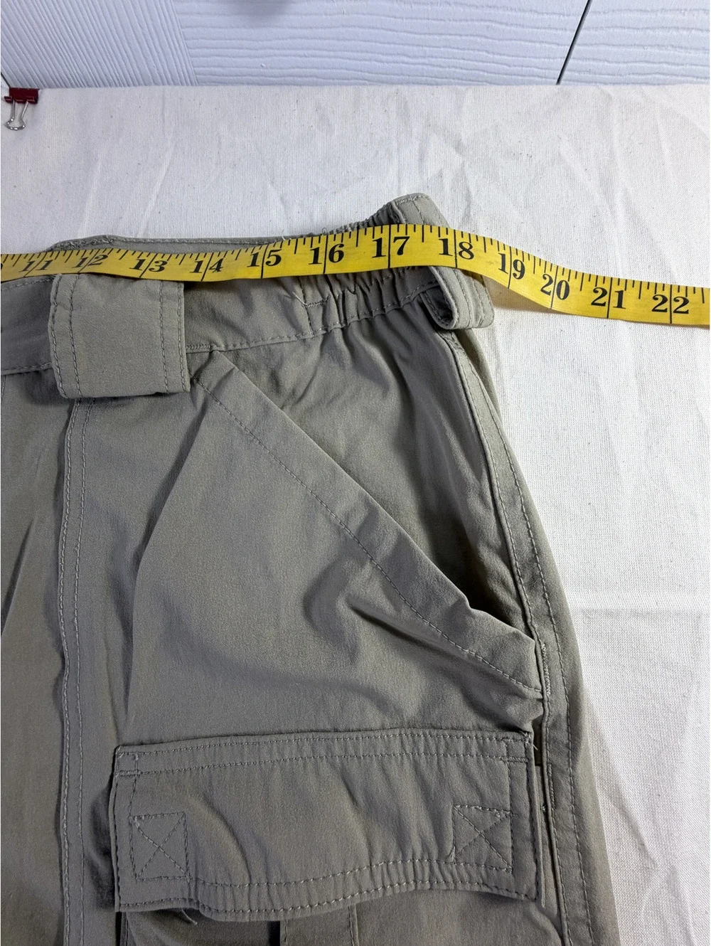 Lot of 3 Weekender‎ Brand Sportswear Mens Cargo Shorts 36 Khaki Nylon Spandex AJ